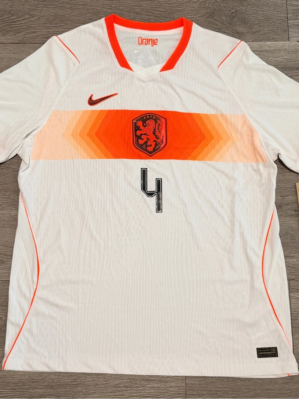NIKE NETHERLANDS ADV 2026 FIFA WORLD CUP JERSEY VVD VIRGIL VAN DIJK #4 SIZE XL